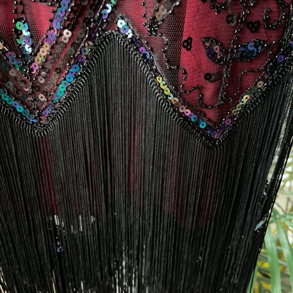 Metme Black and red 1920s Style  Sleeveless Dress Size M - Picture 3 of 5